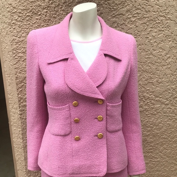 CHANEL Jackets & Blazers - RARE  bubblegum coloured CHANEL SUIT.